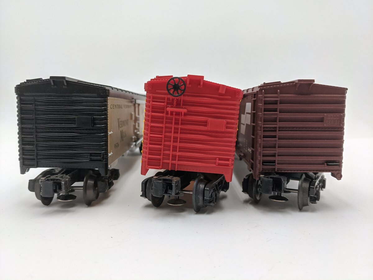 Lionel O Gauge Assorted Train Cars [3] EX