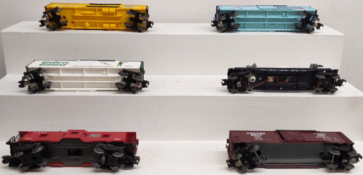 Lionel O Assorted Freight Cars 6-19526, 6-19525, 6-19524, 6-9387, 6-1922 [6] EX/Box