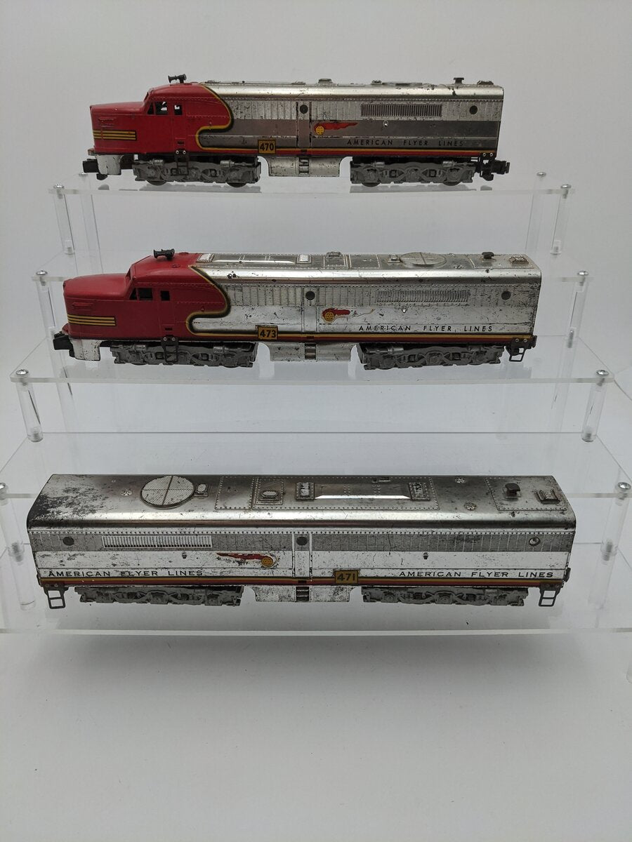 American Flyer Vintage S American Flyer Lines Diesel Locomotives 473,470&471 [3] VG