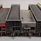 Assorted HO Scale Custom Weathered Uncovered & Covered Hoppers [6]