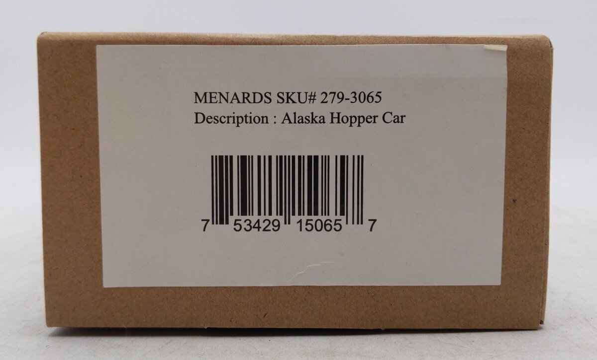 Menards 279-3065 O Gauge Alaska Railroad Hopper Car #90361 EX/Box