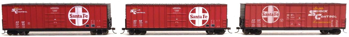 Roundhouse HO Scale Assorted Hi-Cube Boxcars: 520711, 524850, 524840 [3] EX