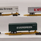 American Models SC6-5T S Gauge Impack 5-Unit Flatcar w/ Trailers NIB