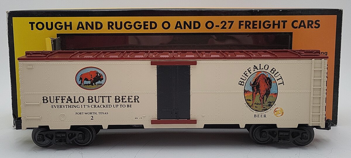 MTH 30-78227 O Buffalo Butt Beer RailKing Modern Reefer Car #2