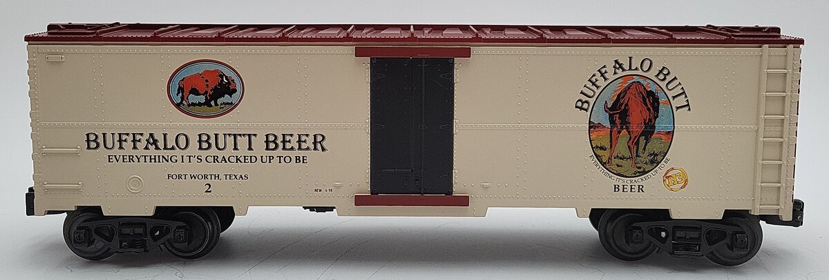 MTH 30-78227 O Buffalo Butt Beer RailKing Modern Reefer Car #2