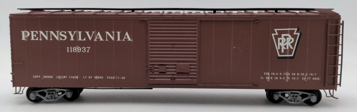Downs Model RR B-5529 S-Gauge PRR Rusti Insulated Boxcar Kit #118937 - Assembled EX/Box