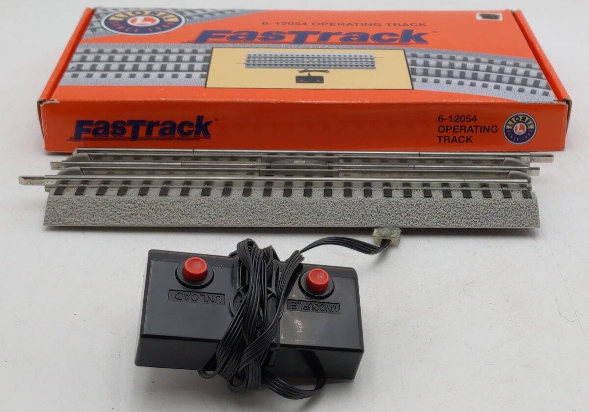 Lionel 6-12054 O FasTrack Operating Track Section VG/Box