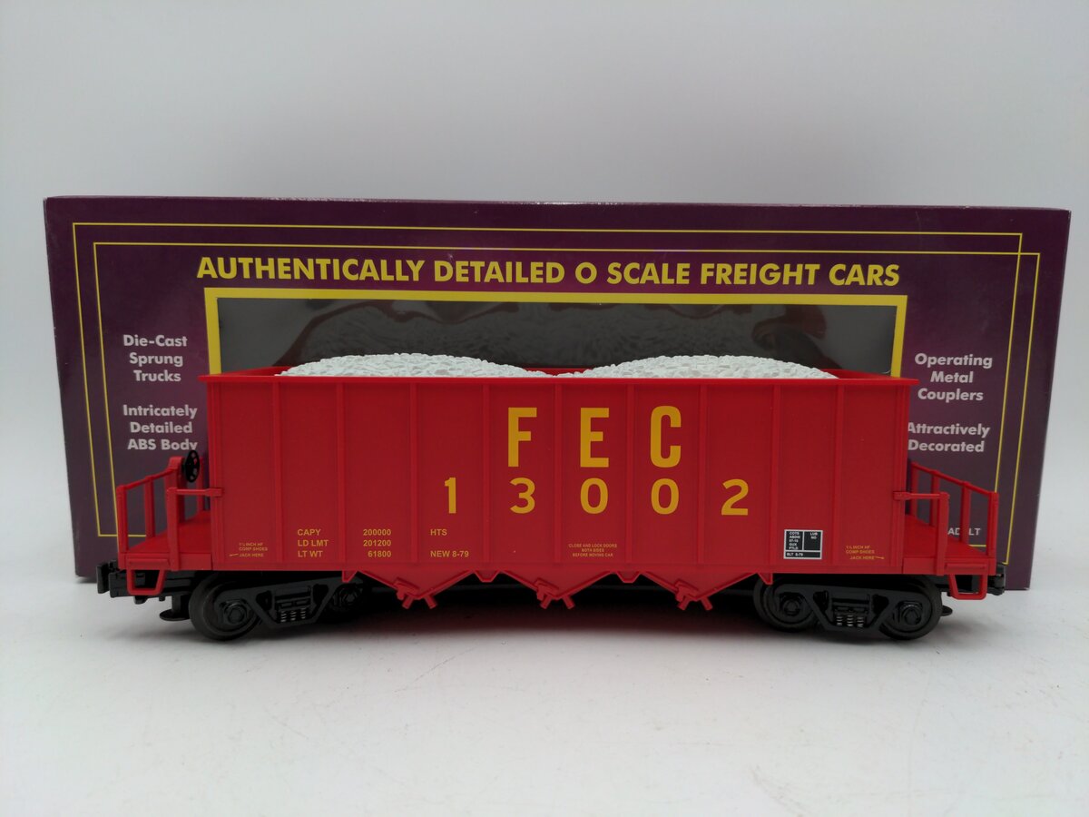 MTH 20-98217 O Gauge Florida East Coast Rapid Discharge Hopper w/Rock Load LN/Box