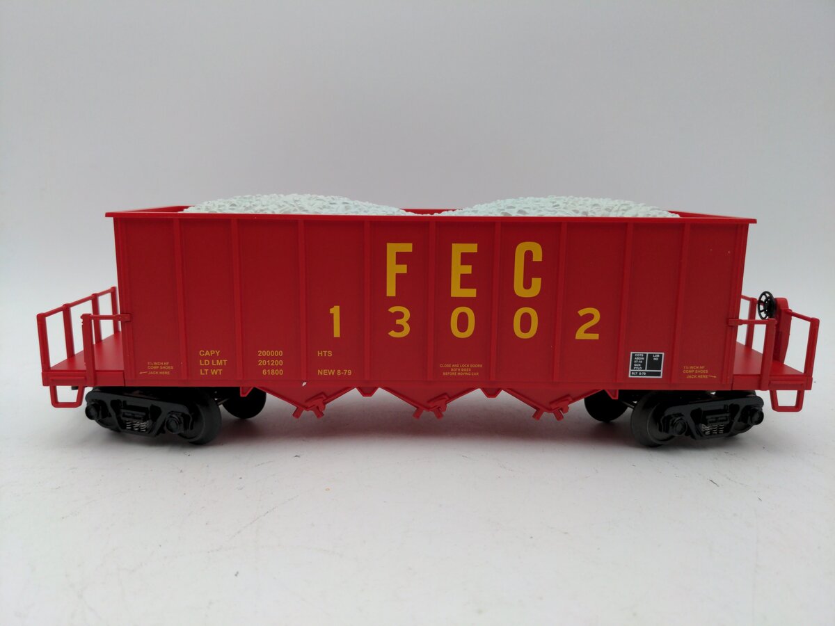 MTH 20-98217 O Gauge Florida East Coast Rapid Discharge Hopper w/Rock Load LN/Box