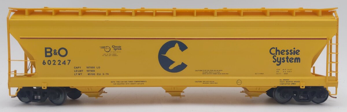 Pacific Rail 4650 S B&O Chessie ACF Center Flow Hopper Kit #602247 - Assembled VG/Box