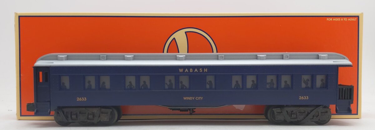 Lionel 6-19065 O Gauge Wabash Railway Windy City Observation Car #2633 EX/Box