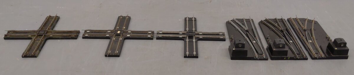 American Flyer S Assorted Track Switches And Crossovers [6] VG