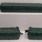 American Flyer 650 Vintage S New Haven Green Pullman Passenger Cars (3) VG