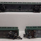 American Flyer 650 Vintage S New Haven Green Pullman Passenger Cars (3) VG