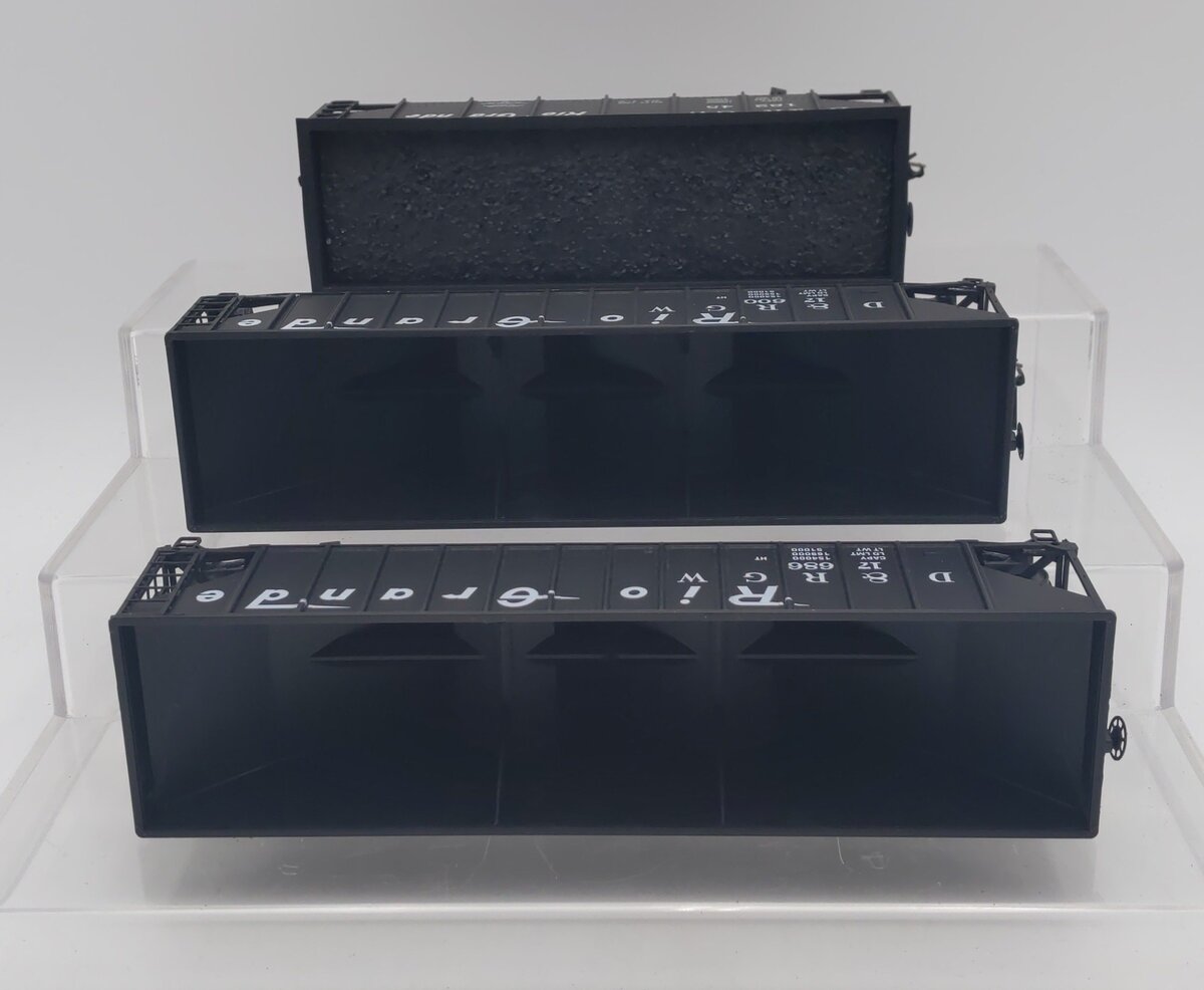 American Models S Scale DRGW Hoppers: 17600, 17686, 18245 [3] EX