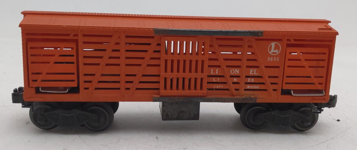 Lionel 3656 Vintage O Armour Operating Cattle Car #3656 VG