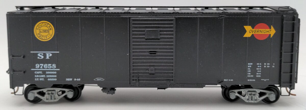 Pacific Rail 1937 S (S.P.) AAR 40'  B-461.4 Overnight Boxcar Kit #97658 Assemble VG/Box