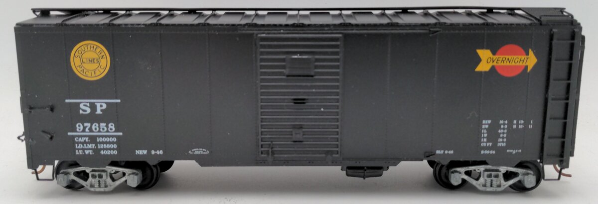 Pacific Rail 1937 S (S.P.) AAR 40'  B-461.4 Overnight Boxcar Kit #97658 Assemble VG/Box