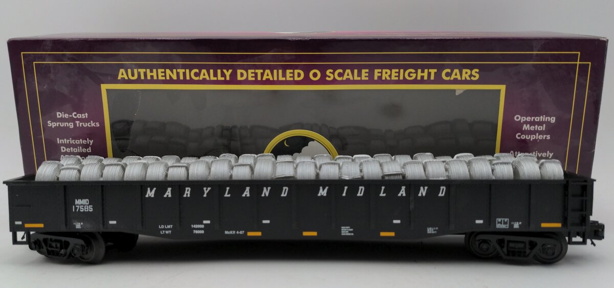 MTH 20-98073 Maryland Midland Gondola Car w/Coiled Wire Load LN/Box