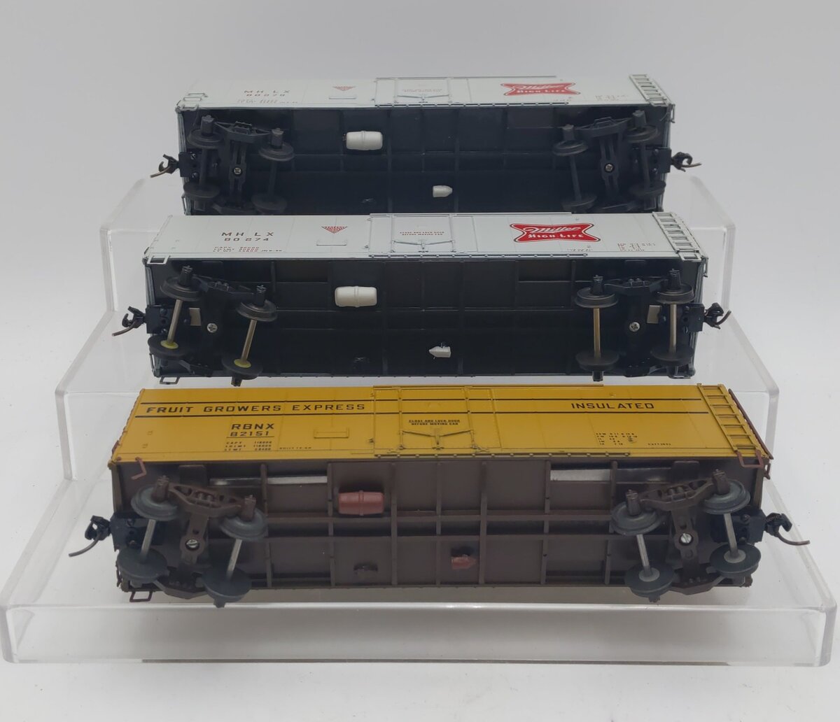 American Models S Scale Refrigerator Cars: 82151,80274, 80279 [3] EX