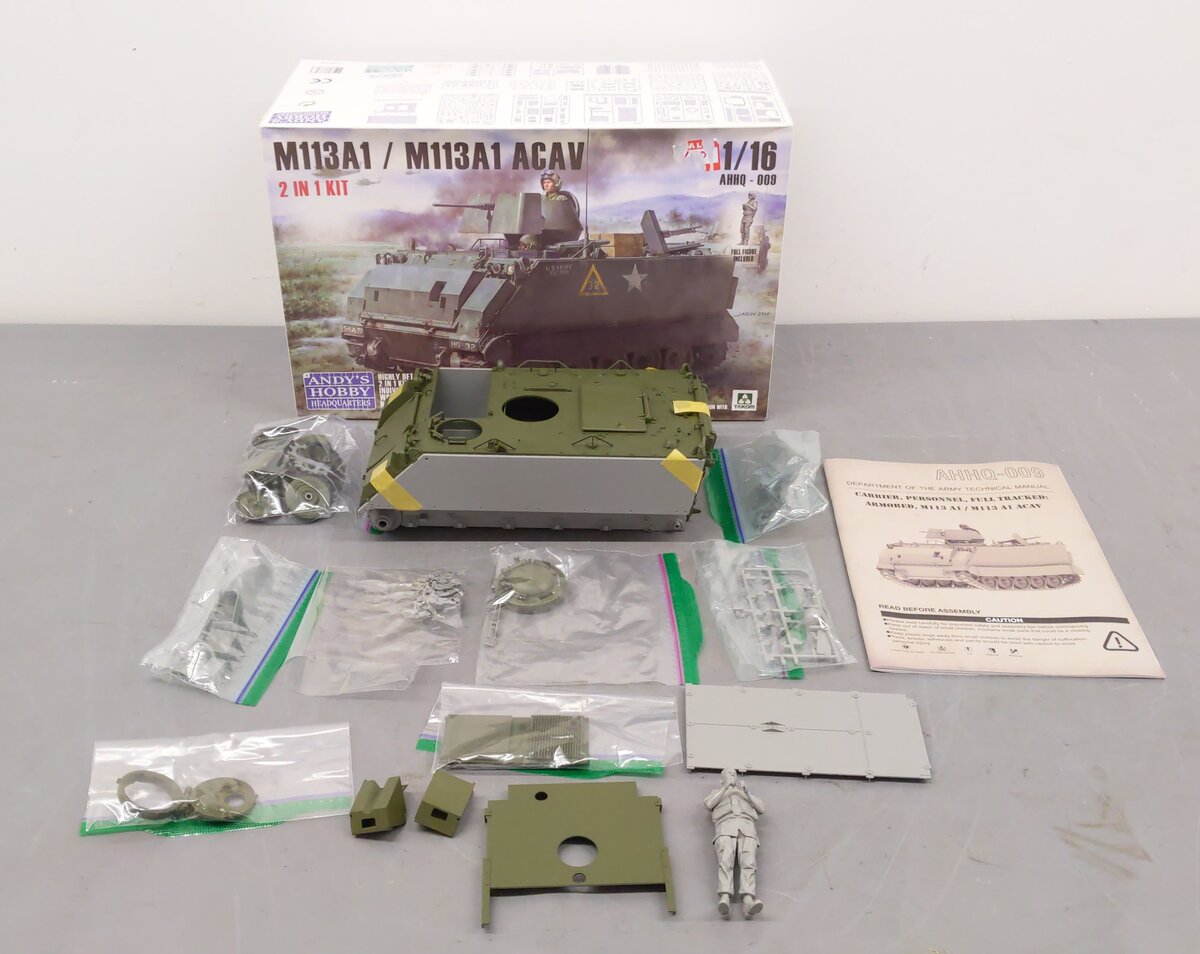 Andy's Hobby Headquarters AHHQ-009 1:16 US Army M113A1/ACAV Armored Carrier Kit EX/Box