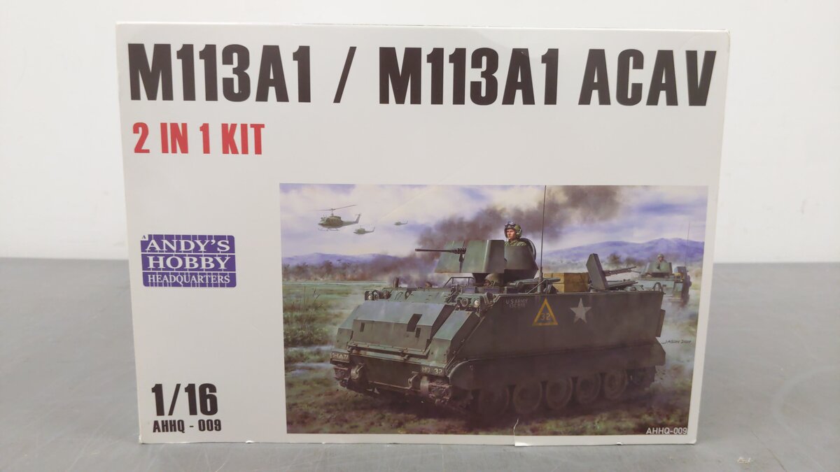 Andy's Hobby Headquarters AHHQ-009 1:16 US Army M113A1/ACAV Armored Carrier Kit EX/Box