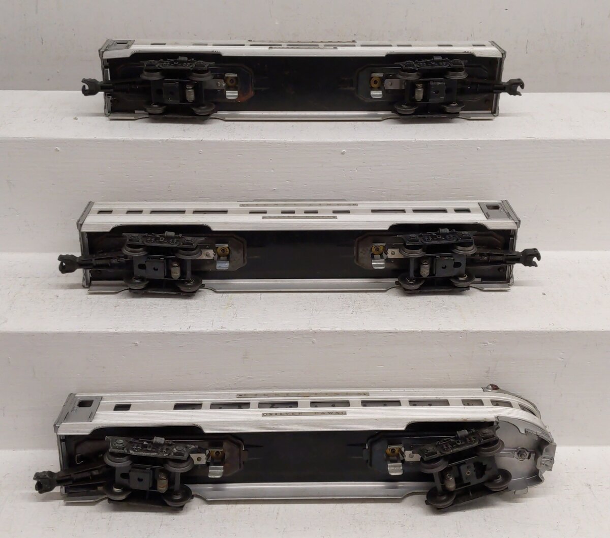 Assorted Lionel O Scale Aluminum Passenger Cars [3] VG
