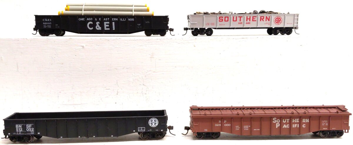 Bachmann & Others HO Assorted Freight Cars: 512052, 82005, 1246, 328000 [4] VG