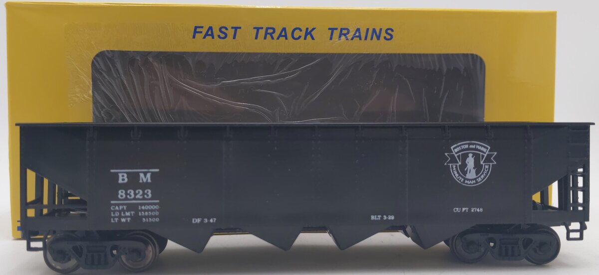 American Models S Scale Boston & Maine Hopper Car #8323 EX/Box