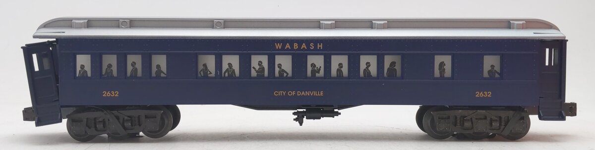 Lionel 6-19063 O Gauge Wabash Railway "City Of Danville" Coach Car #2632 VG/Box