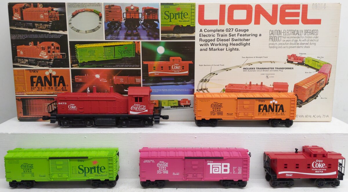 Lionel 6-1463 O Scale Coca-Cola Diesel Freight Train Set EX/Box