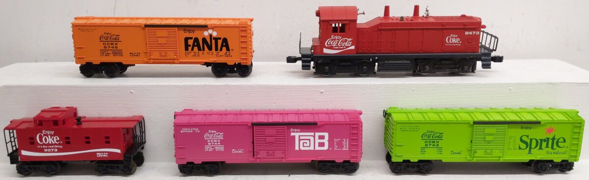 Lionel 6-1463 O Scale Coca-Cola Diesel Freight Train Set EX/Box
