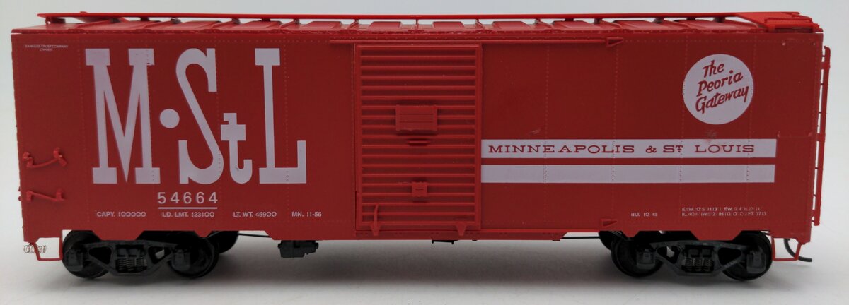 Pacific Rail 1937 S Minneapolis & StL. Peoria Gateway AAR 40' Boxcar Kit #54664 VG/Box