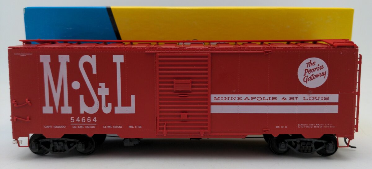 Pacific Rail 1937 S Minneapolis & StL. Peoria Gateway AAR 40' Boxcar Kit #54664 VG/Box