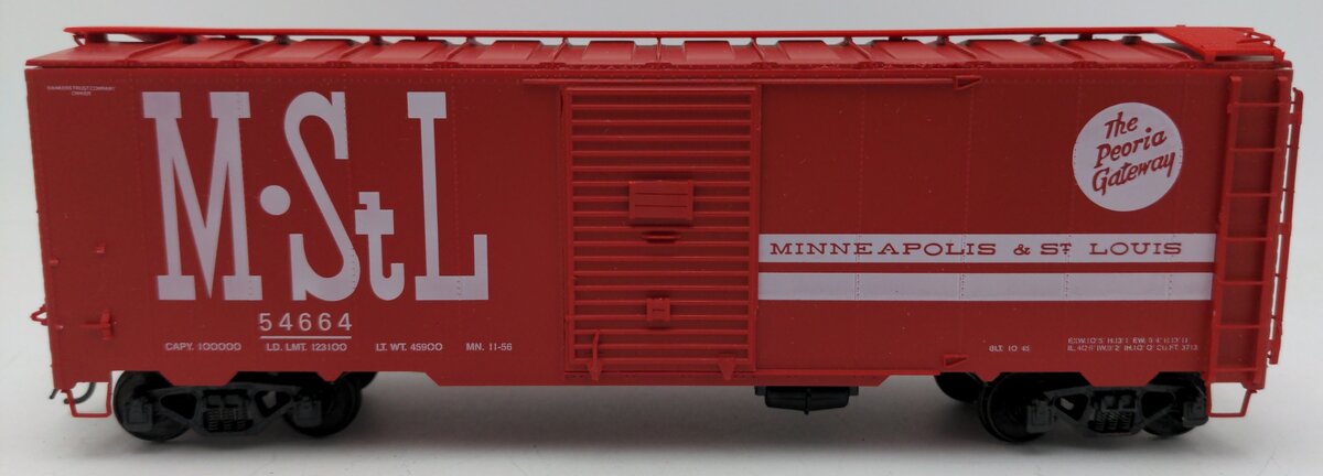 Pacific Rail 1937 S Minneapolis & StL. Peoria Gateway AAR 40' Boxcar Kit #54664 VG/Box
