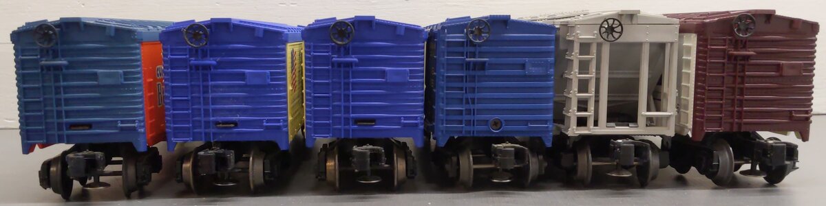 Lionel O Assorted Freight Cars 6-7601, 6-19231, 6-16407, 6-9816, 6-9858 [6] EX/Box