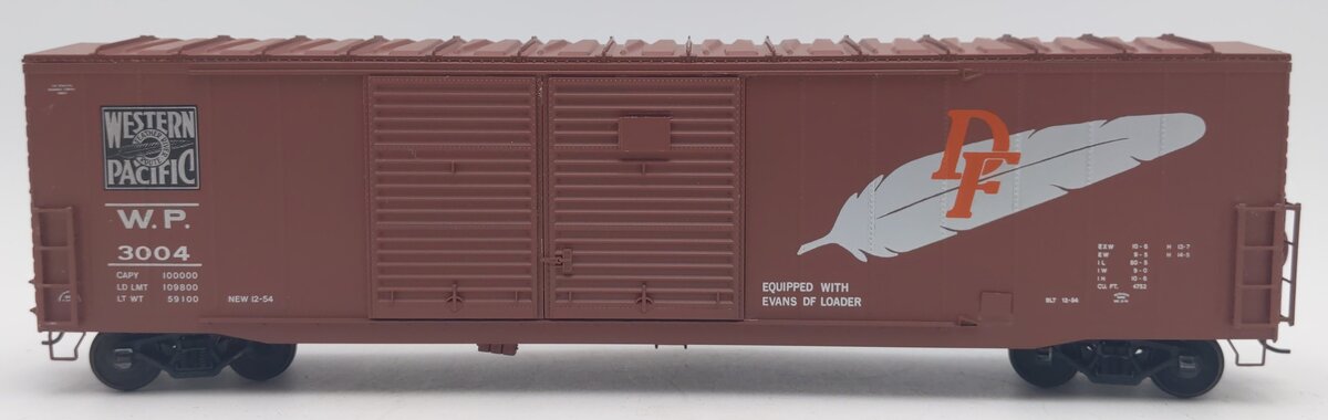 Pacific Rail B-558 S-Scale Western Pacific Double Sliding Door Boxcar Kit #3004 EX/Box