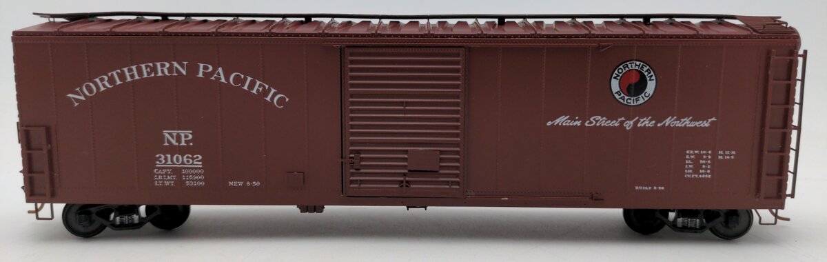 Pacific Rail B-510 S-Scale Northern Pacific 50' SGL SLDG DR Boxcar Kit #31062 EX/Box