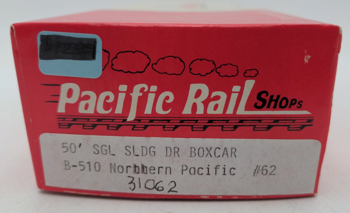 Pacific Rail B-510 S-Scale Northern Pacific 50' SGL SLDG DR Boxcar Kit #31062 EX/Box