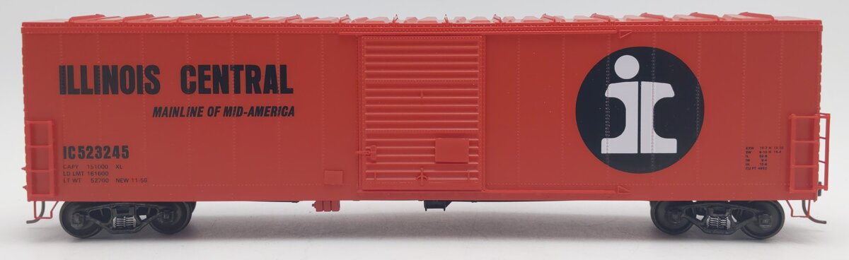 Pacific Rail B-524 S-Scale Illinois Central 50' SGL SLDG DR Boxcar Kit #523245 LN/Box