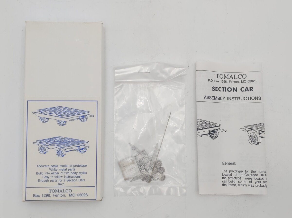 Tomalco T-2202 S/Sn3 Scale Section Car Kit MT/Box