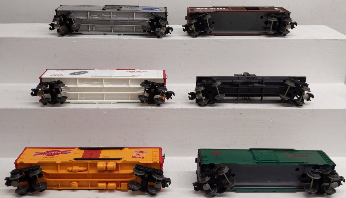 Lionel O Assorted Freight Cars 6-19523,6-19522, 6-19233,6-9884 [6] EX/Box