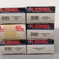Lionel O Assorted Freight Cars 6-19523,6-19522, 6-19233,6-9884 [6] EX/Box