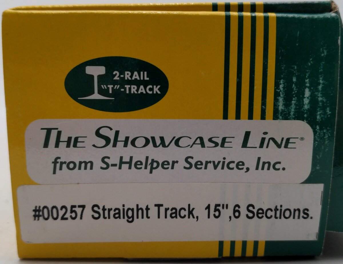 S-Helper 00257 S Gauge 15" Straight Track (Box of 6) VG/Box