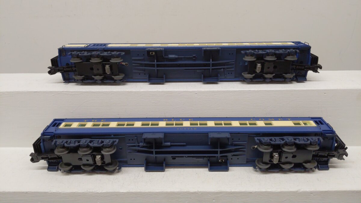 Lionel 6-39082 O Central of New Jersey Blue Comet Passenger Car Set (2) EX