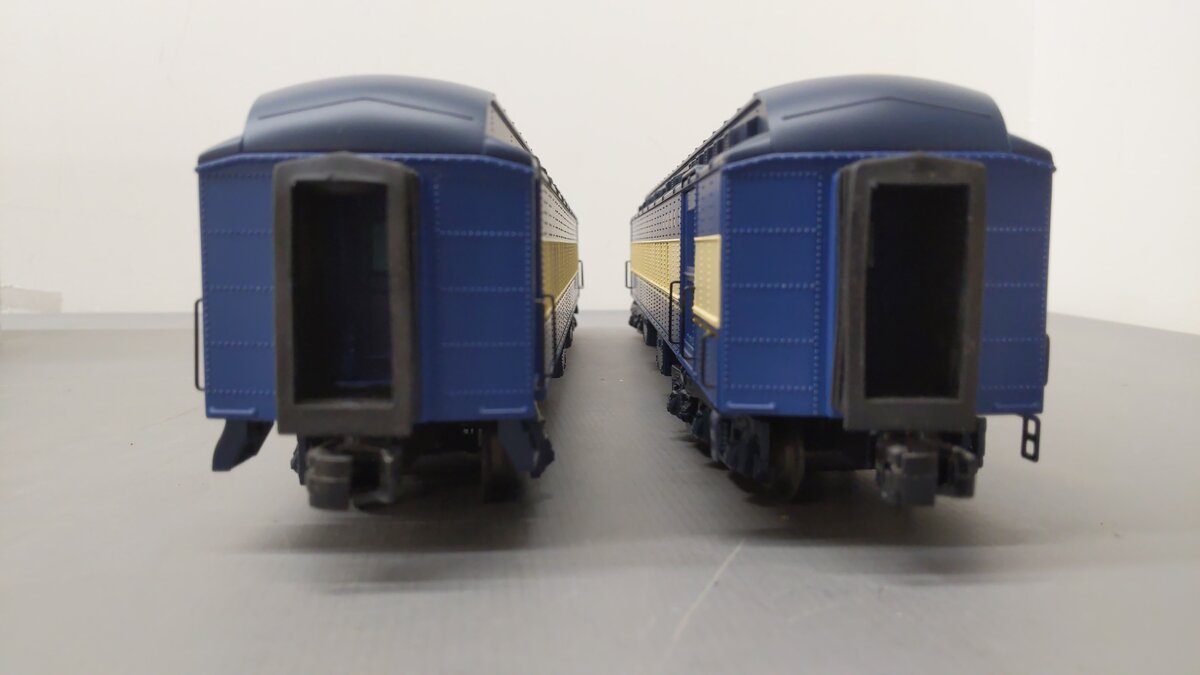 Lionel 6-39082 O Central of New Jersey Blue Comet Passenger Car Set (2) EX