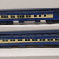 Lionel 6-39082 O Central of New Jersey Blue Comet Passenger Car Set (2) EX