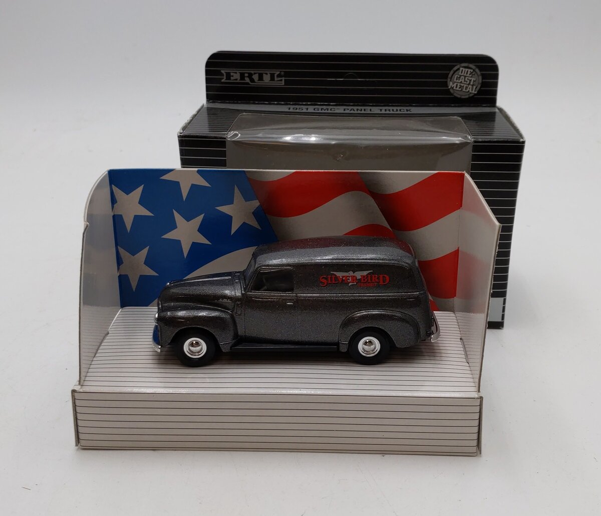 Ertl 2826 1:43 Silver Bird Transit 1951 GMC Panel Truck Classic Vehicles NIB