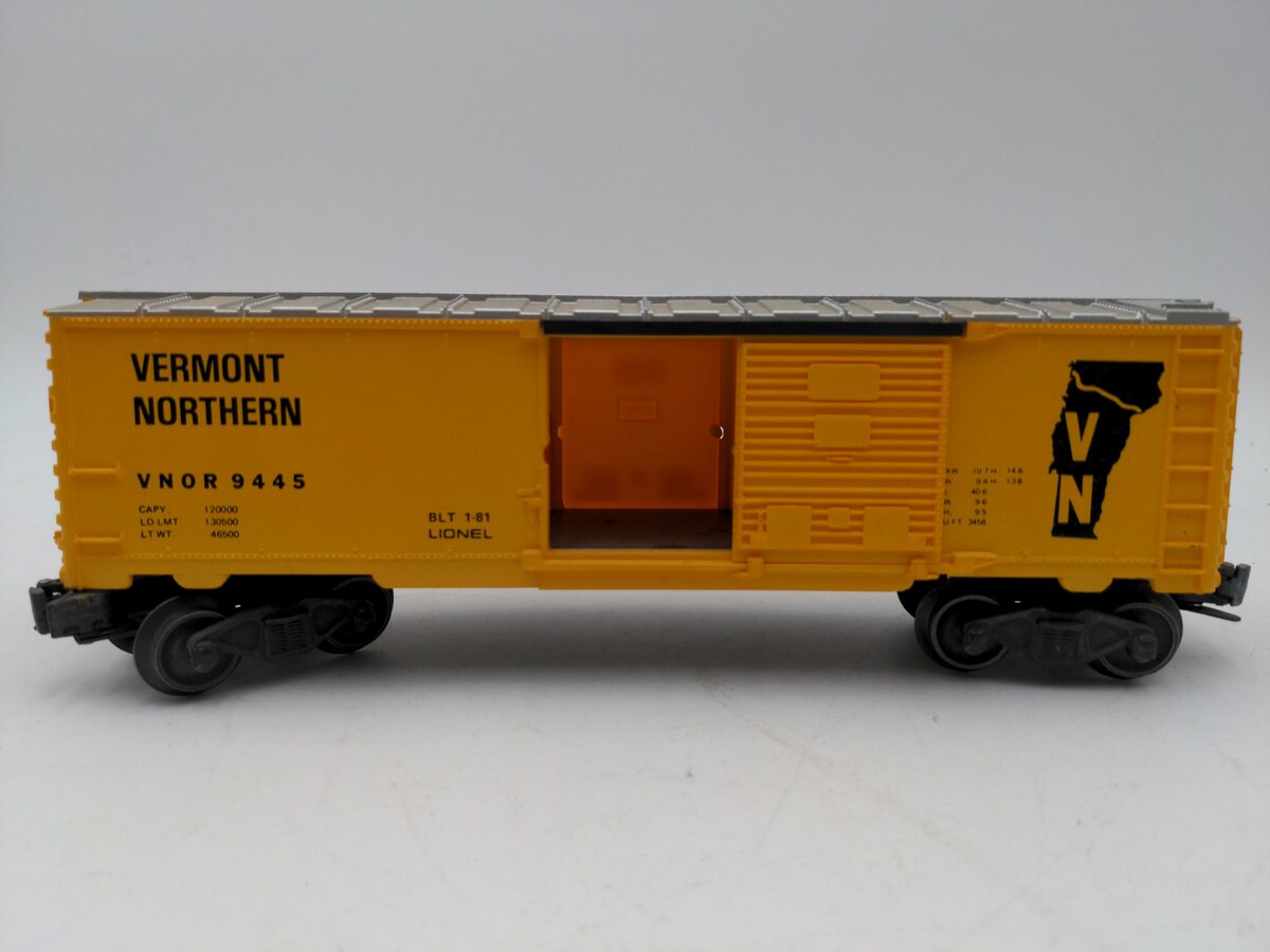 Lionel 6-9445 O Gauge Vermont Northern Boxcar EX