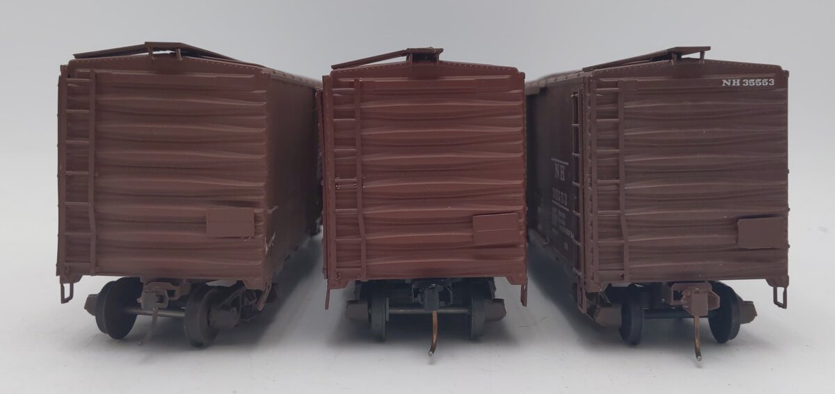 American Models S Scale Boxcars: 1989, 35553, 93211 [3] EX